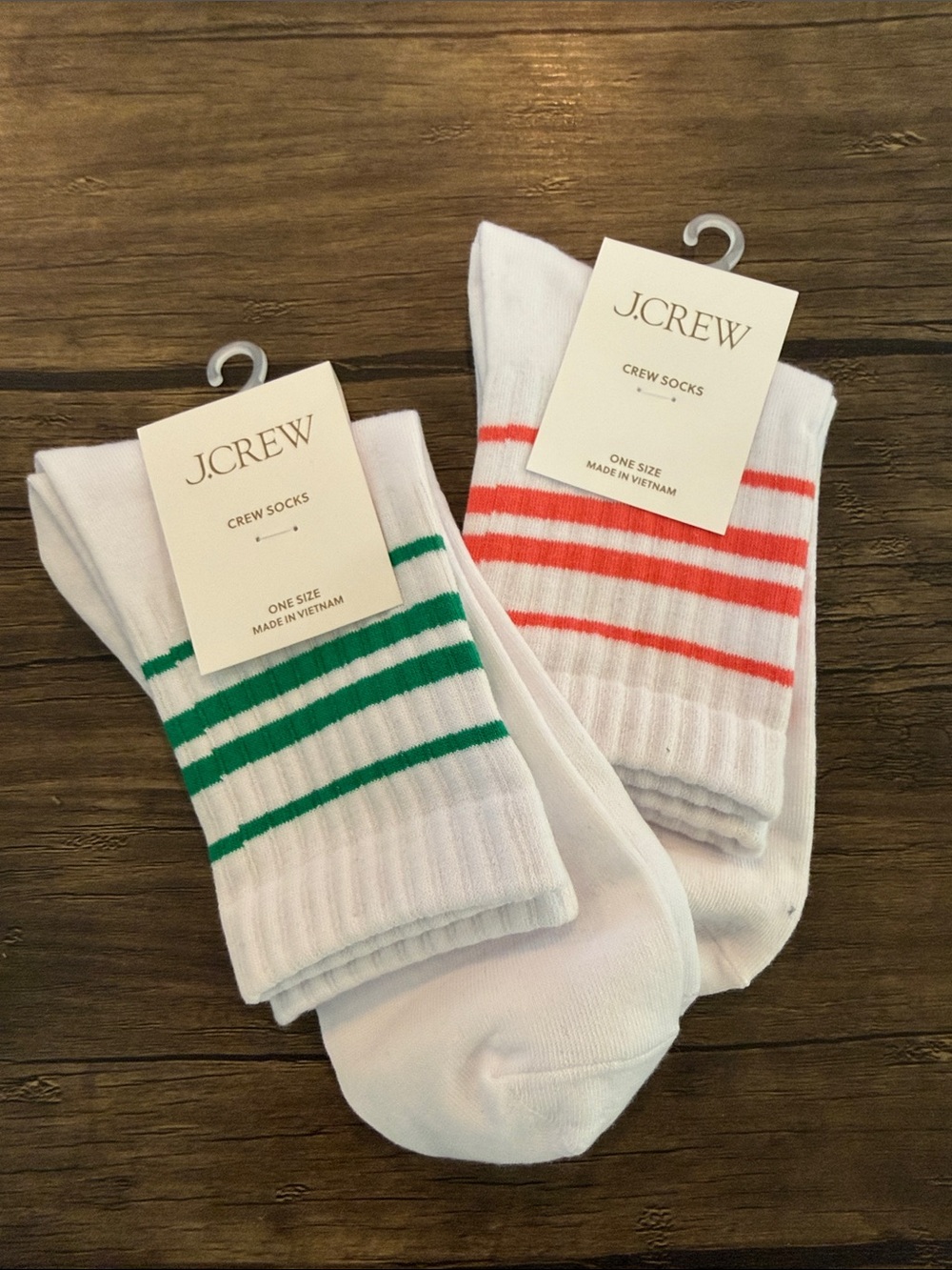 J. Crew Pickle Ball Socks. Set of 2.